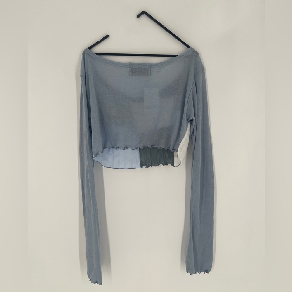 Odd One Out Patchwork Wool Blend Dainty Long Slee… - image 6